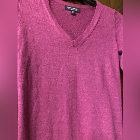 Banana Republic purple wool sweater - Picture 2 of 6